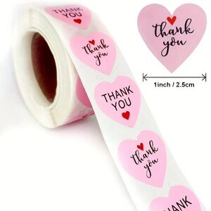 500 Thank You Stickers
